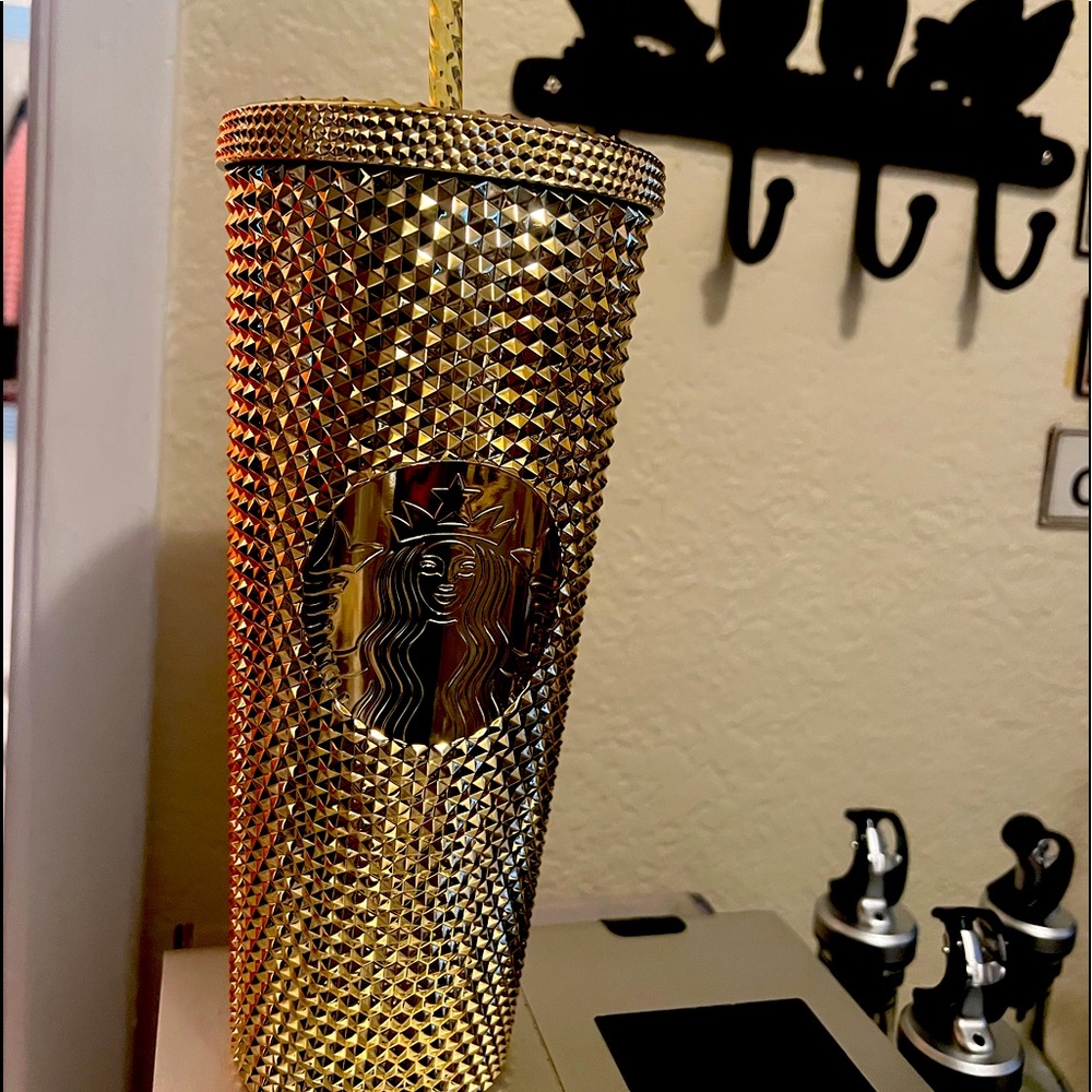 Starbucks 2022 Lg Holiday GOLD Tumbler